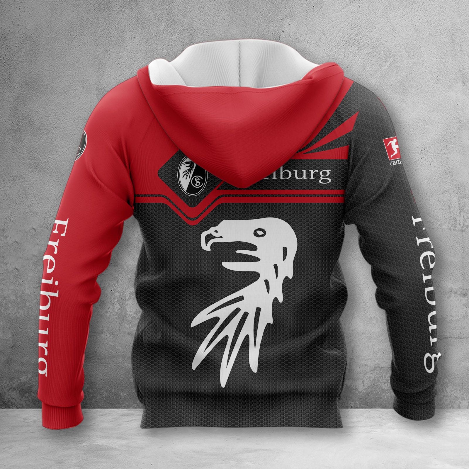 SC Freiburg Hoodie Herren | SCF Kapuzenpullover WINA3164 – Bild 2