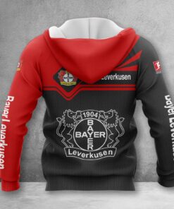Alternative view of Bayer 04 Leverkusen Hoodie Zip Herren | B04 Kapuzenjacke mit Reißverschluss WINA3156