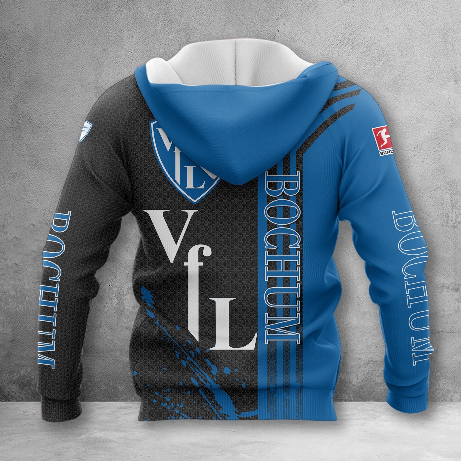 VfL Bochum Hoodie Zip Herren | VfL Kapuzenjacke mit Reißverschluss WINA3227 – Bild 2