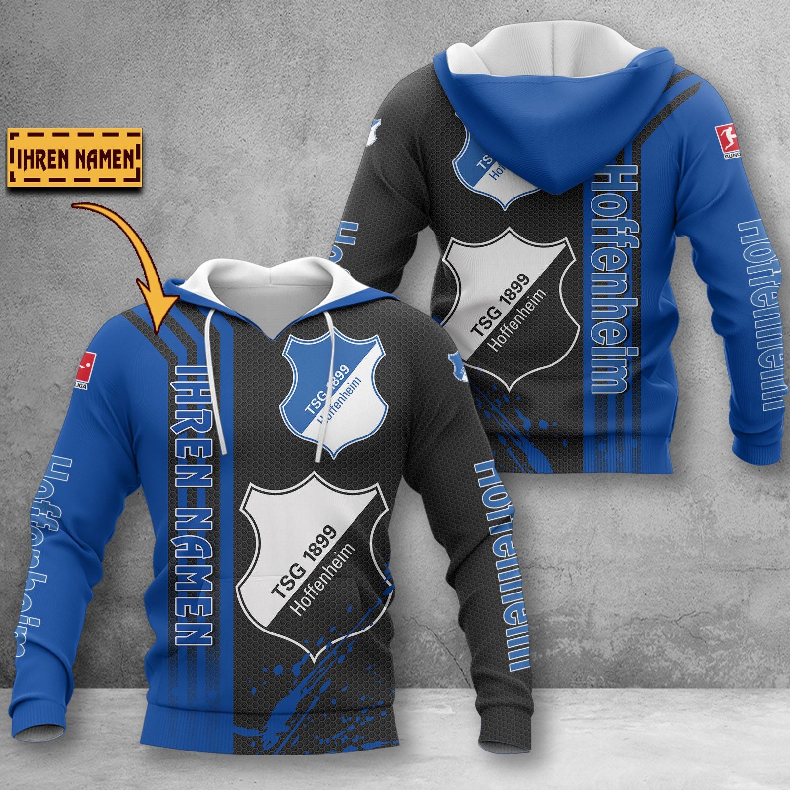 TSG Hoffenheim Hoodie Herren | TSG Kapuzenpullover WINA3224