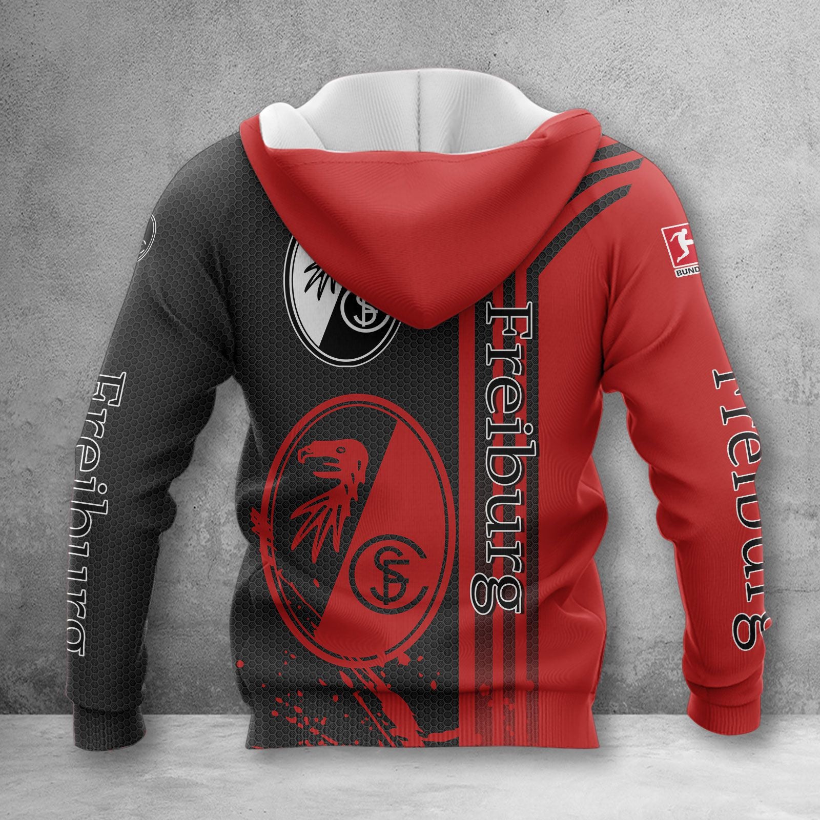 SC Freiburg Hoodie Herren | SCF Kapuzenpullover WINA3222 – Bild 2