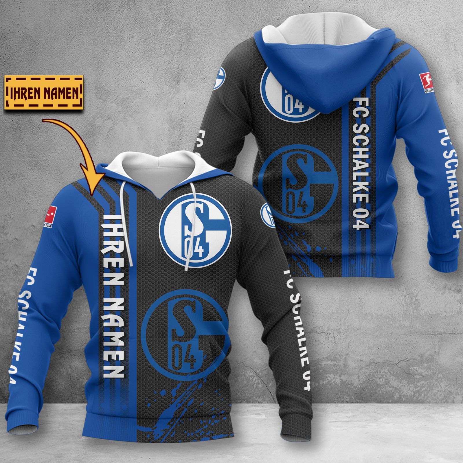 Schalke 04 Hoodie Herren | S04 Kapuzenpullover WINA3223