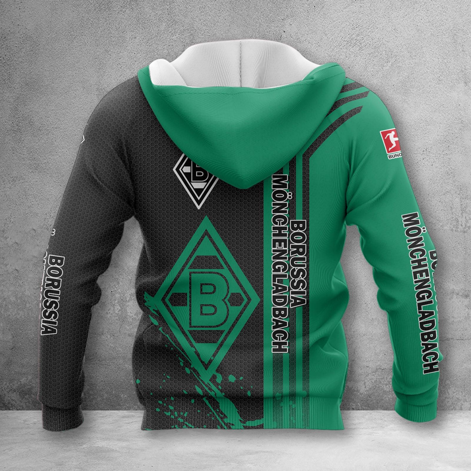 Borussia Mönchengladbach Hoodie Herren | BMG Kapuzenpullover WINA3216 – Bild 2