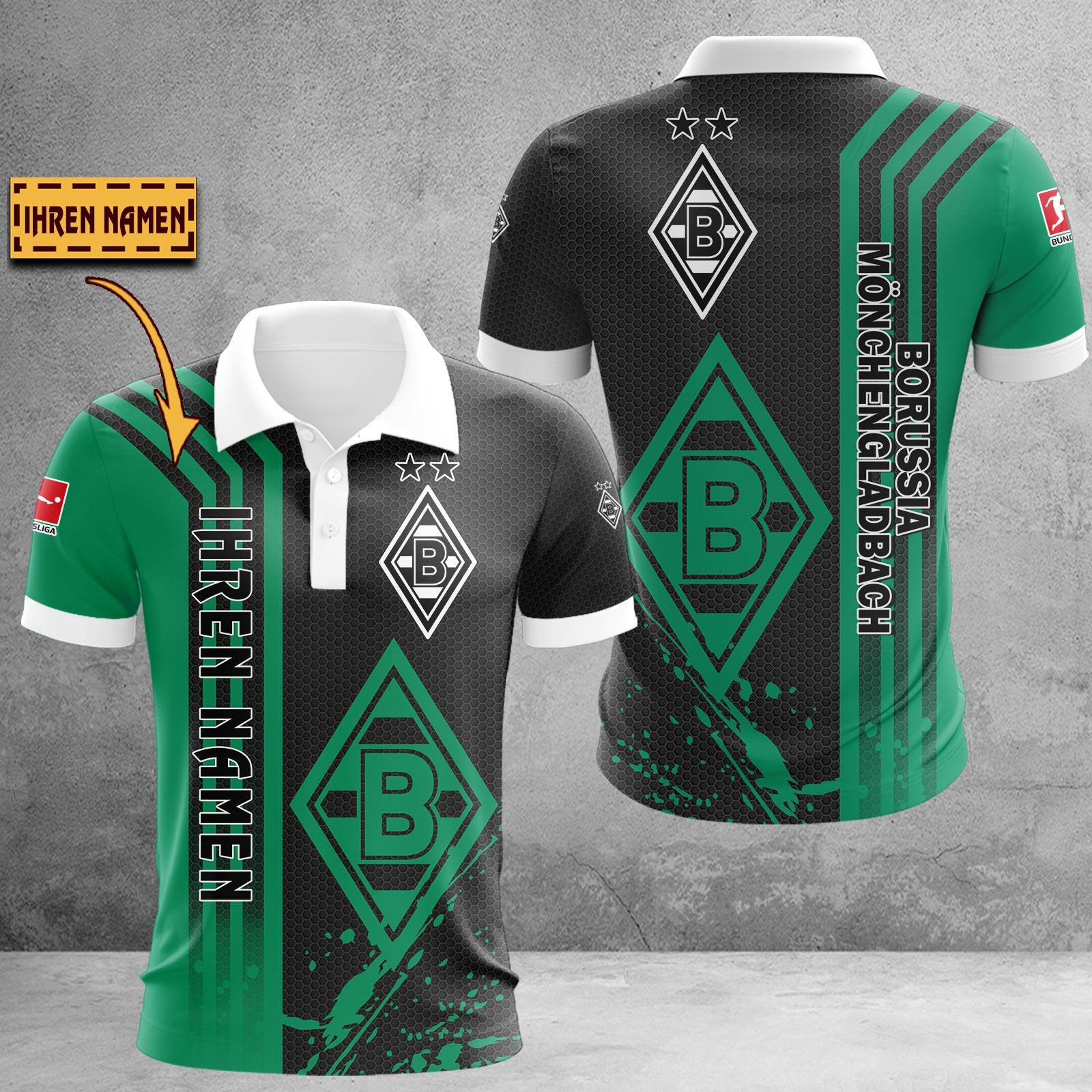 Borussia Mönchengladbach Poloshirt | BMG Polohemd WINA3216