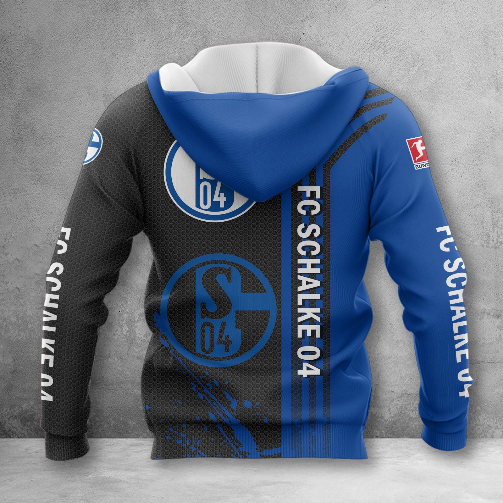 Schalke 04 Hoodie Herren | S04 Kapuzenpullover WINA3223 – Bild 2