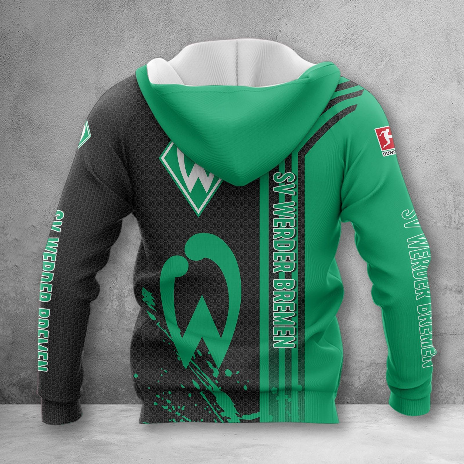 Werder Bremen Hoodie Herren | SVW Kapuzenpullover WINA3229 – Bild 2