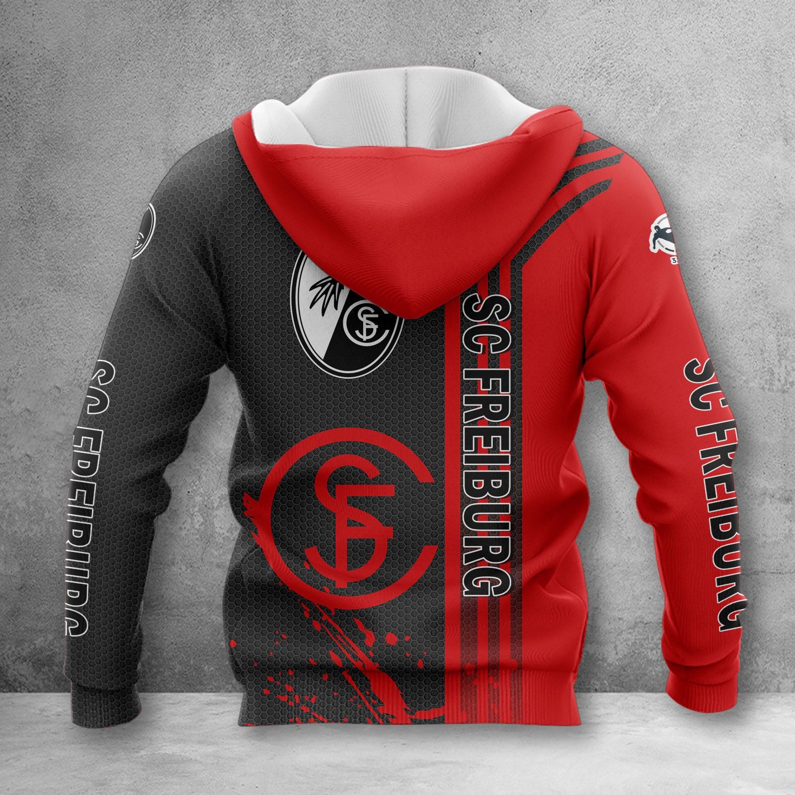 SC Freiburg II Hoodie Herren | SCF II Kapuzenpullover WINA3258 – Bild 2
