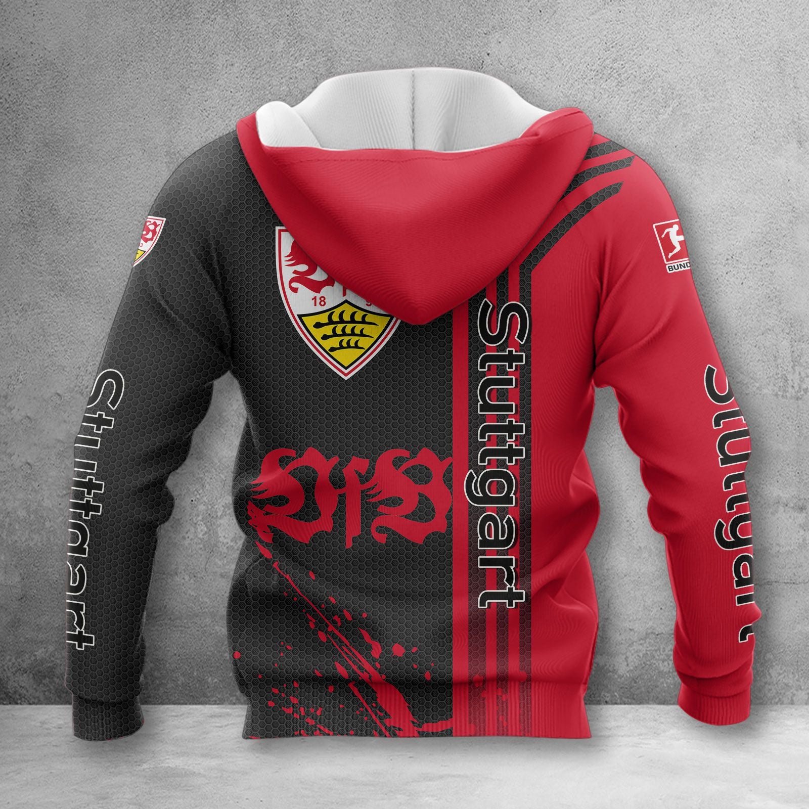 VfB Stuttgart Hoodie Herren | VfB Kapuzenpullover WINA3226 – Bild 2