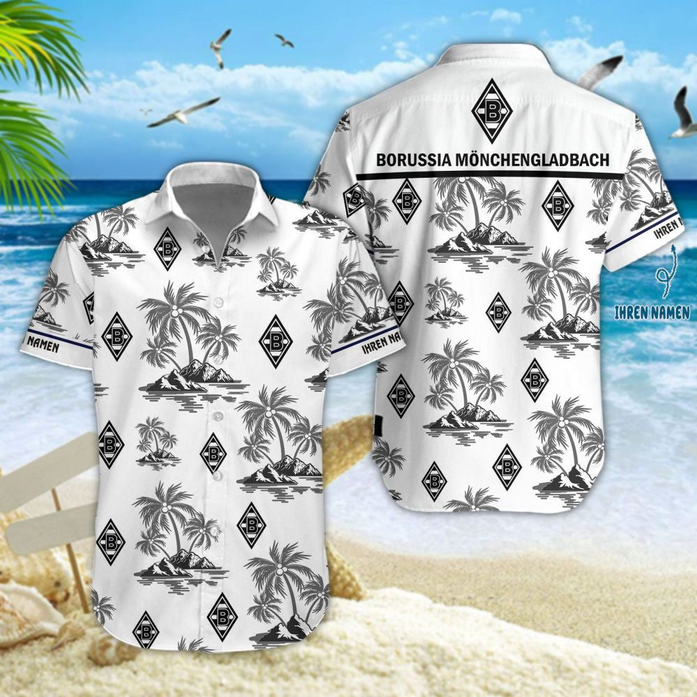Hawaiihemd Borussia Mönchengladbach – Herren Sommerhemd V2