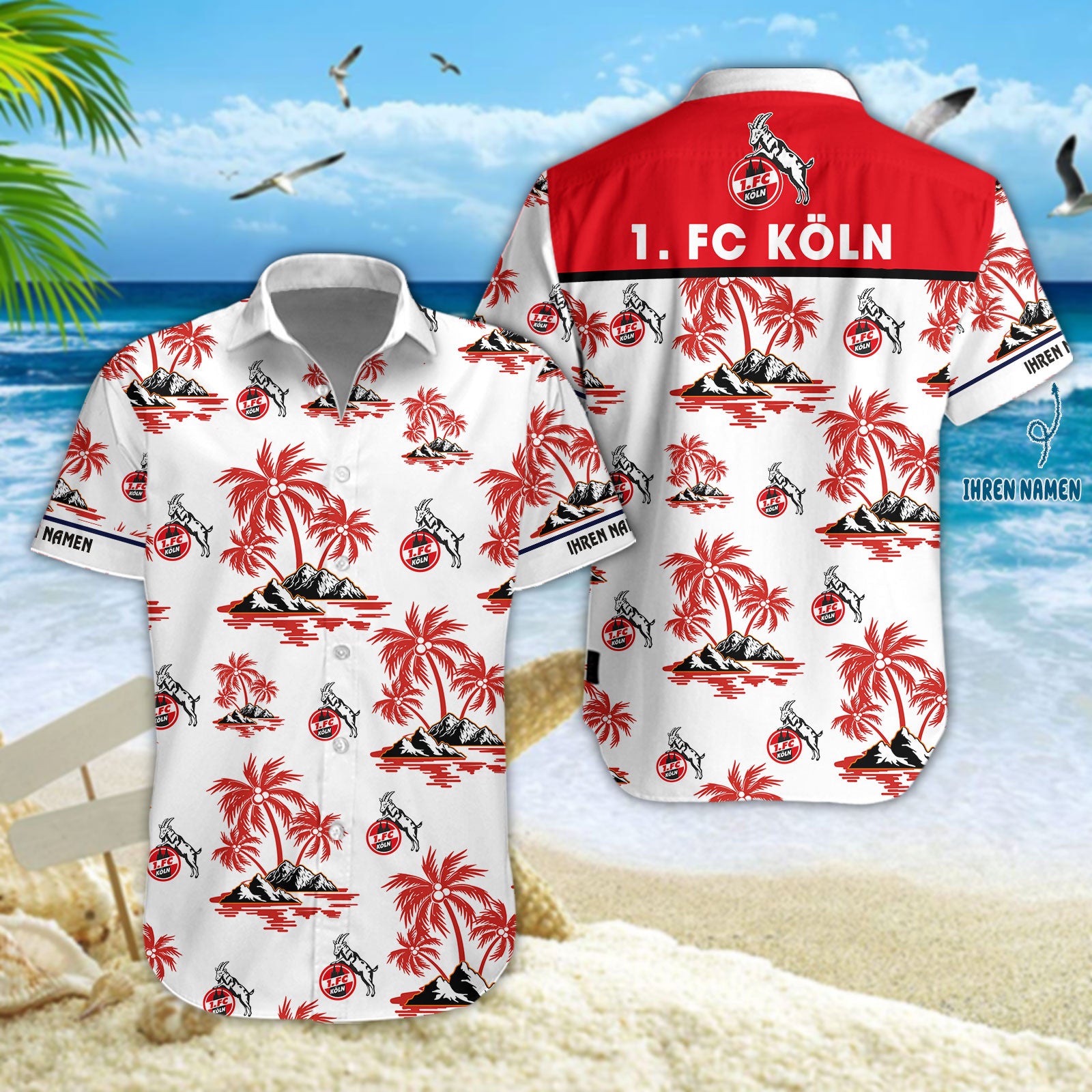 Hawaiihemd 1. FC Köln – Herren Sommerhemd V2