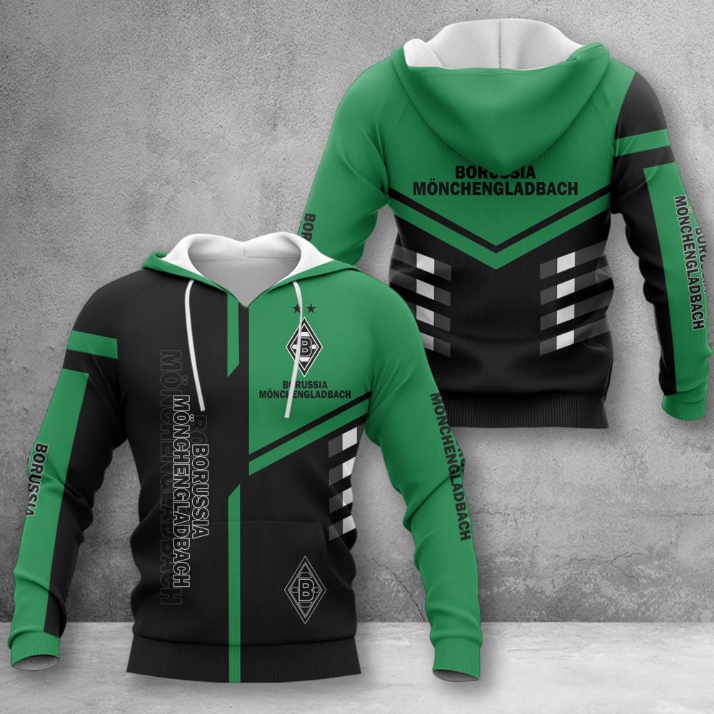 Borussia Mönchengladbach Hoodie Herren | BMG Kapuzenpullover WINA3527 – Bild 2