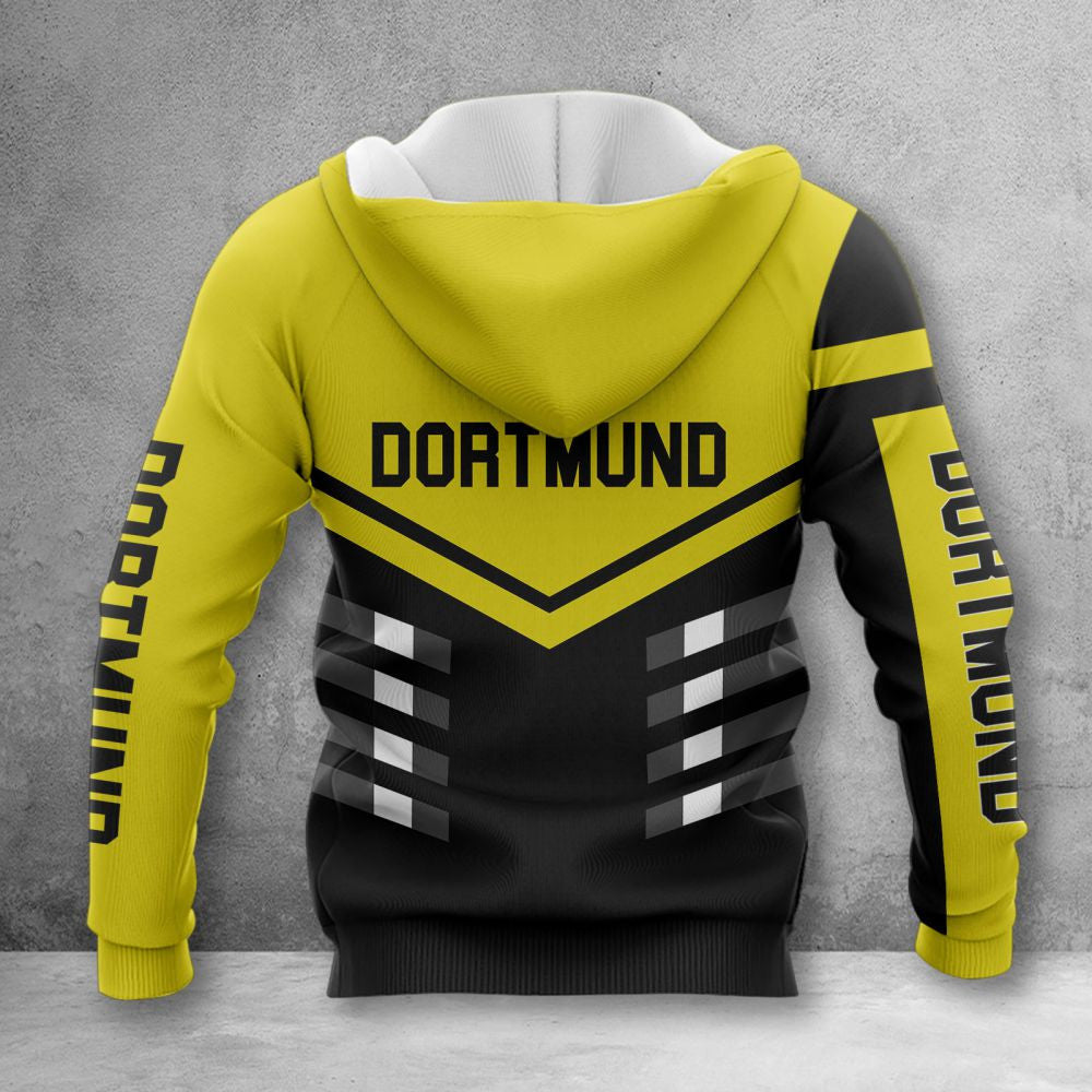 Borussia Dortmund Hoodie Zip Herren | BVB Kapuzenjacke mit Reißverschluss WINA3526 – Bild 2