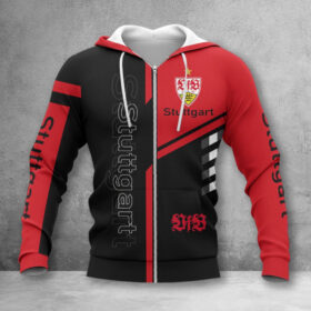 VfB Stuttgart Hoodie Zip Herren | VfB Kapuzenjacke mit Reißverschluss WINA3481