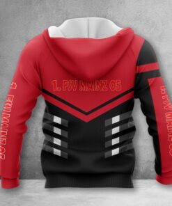 Alternative view of 1. FSV Mainz 05 Hoodie Zip Herren | Mainz 05 Kapuzenjacke mit Reißverschluss WINA3468
