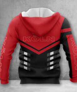 Alternative view of 1. FC Köln Hoodie Zip Herren | Effzeh Kapuzenjacke mit Reißverschluss WINA3523