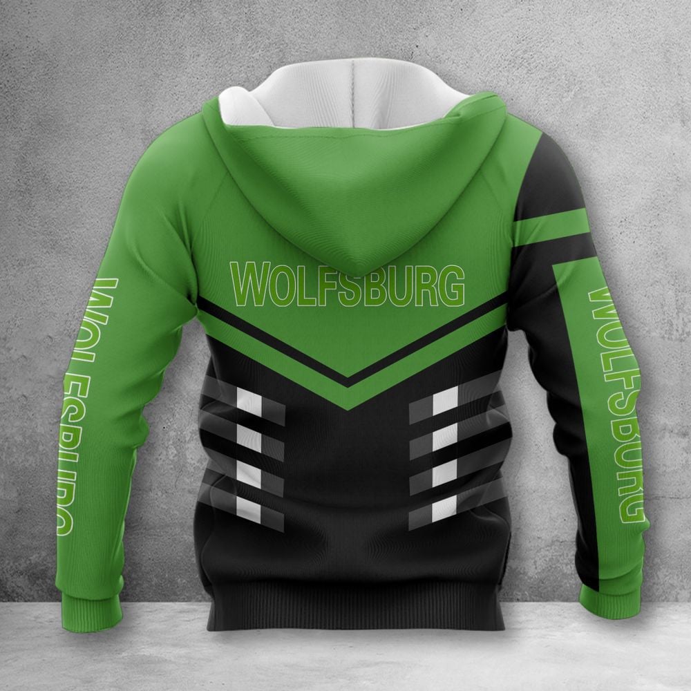 VfL Wolfsburg Hoodie Herren | WOB Kapuzenpullover WINA3539 – Bild 2
