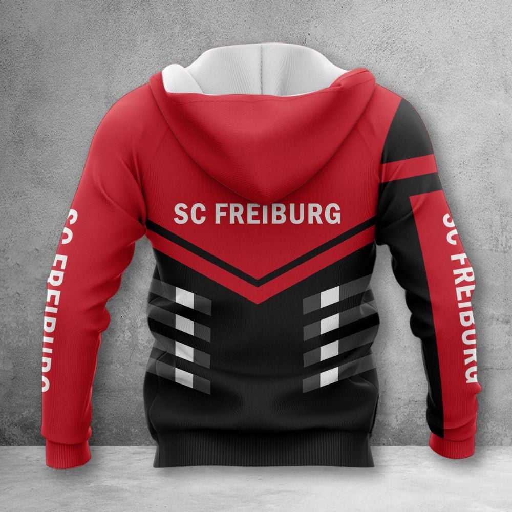 SC Freiburg II Hoodie Zip Herren | SCF II Kapuzenjacke mit Reißverschluss WINA3513 – Bild 2