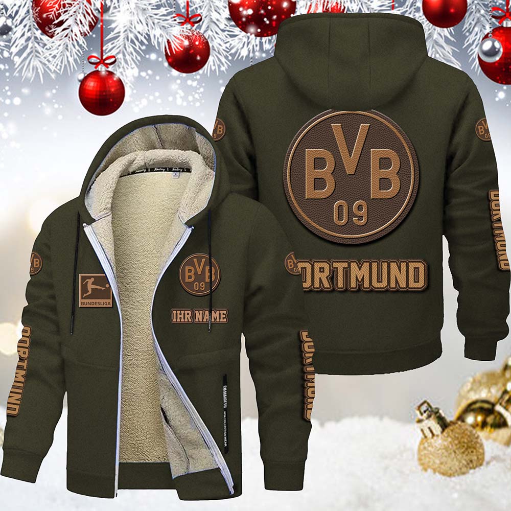 Borussia Dortmund Gefütterte Kapuzenjacke – Bild 9