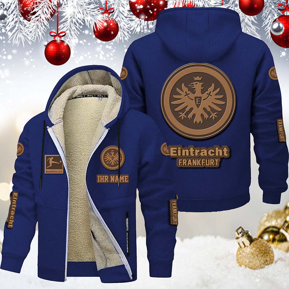 Eintracht Frankfurt Gefütterte Kapuzenjacke – Bild 4