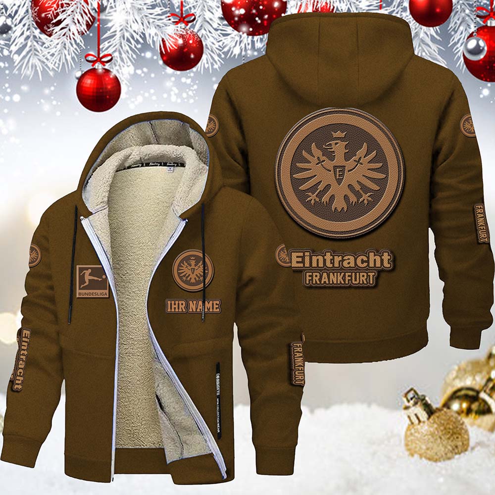 Eintracht Frankfurt Gefütterte Kapuzenjacke – Bild 7
