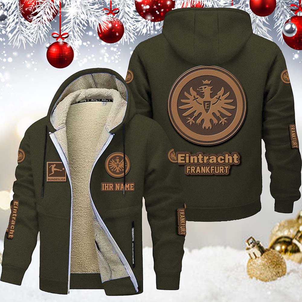 Eintracht Frankfurt Gefütterte Kapuzenjacke – Bild 9