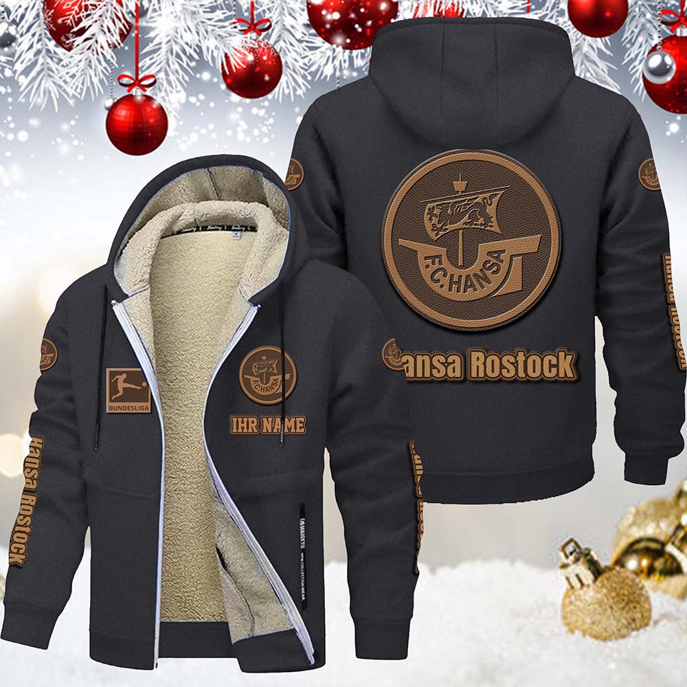 F.C. Hansa Rostock Gefütterte Kapuzenjacke – Bild 6