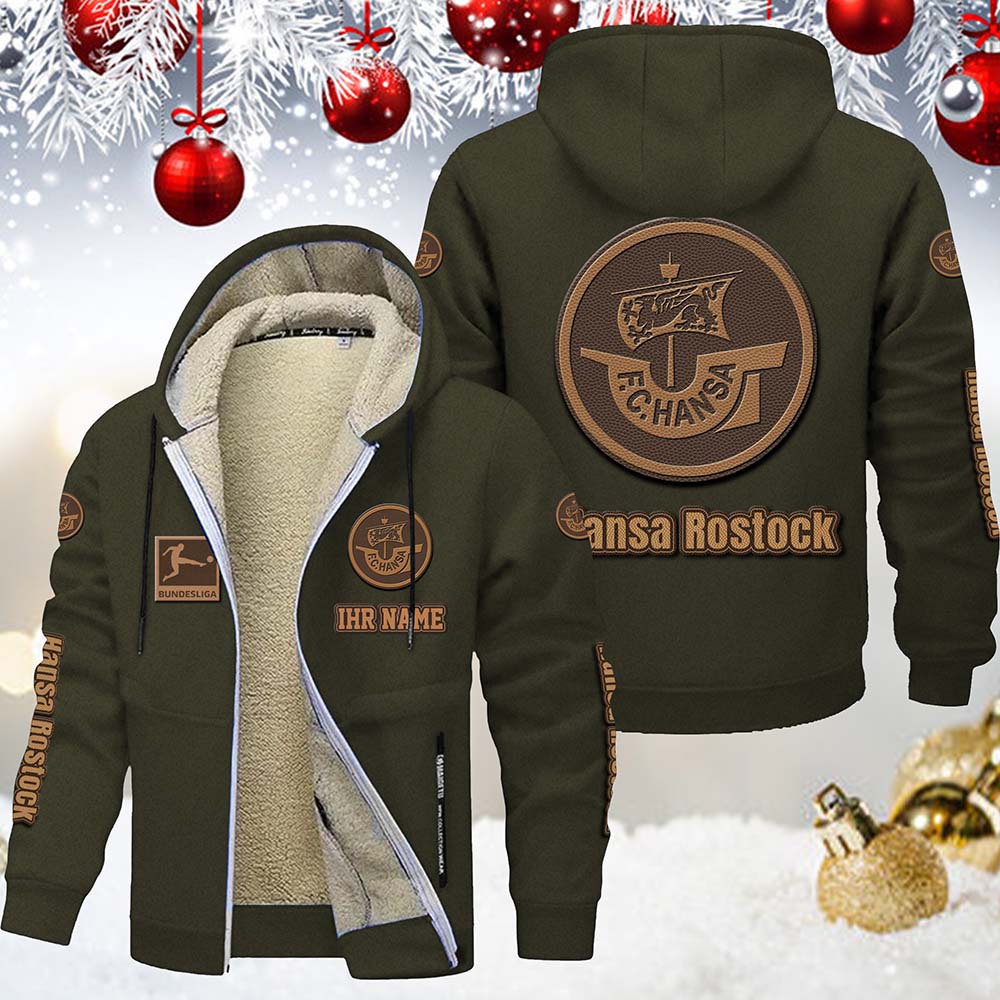 F.C. Hansa Rostock Gefütterte Kapuzenjacke – Bild 9