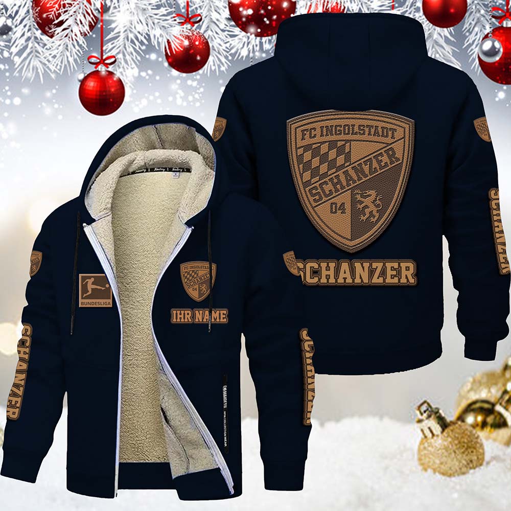 FC Ingolstadt Schanzer Gefütterte Kapuzenjacke – Bild 3