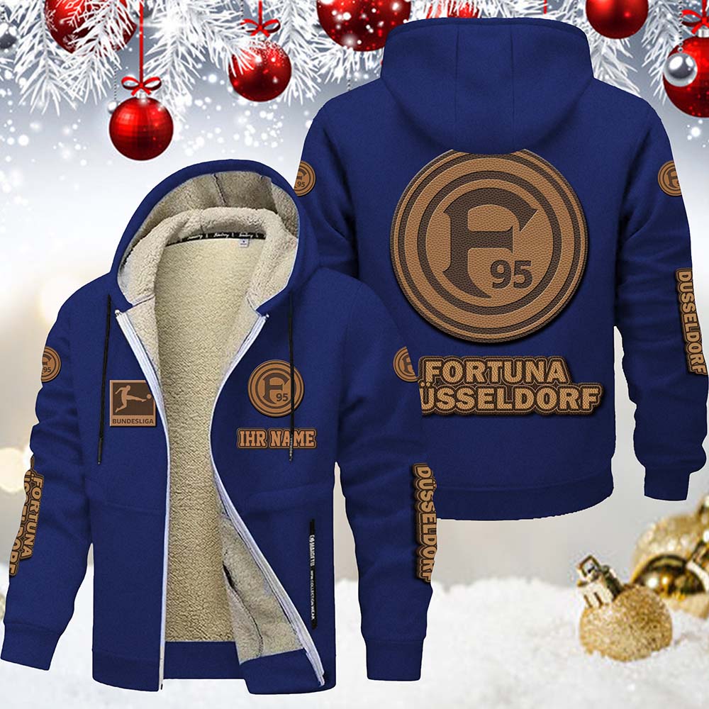 Fortuna Düsseldorf Gefütterte Kapuzenjacke – Bild 4