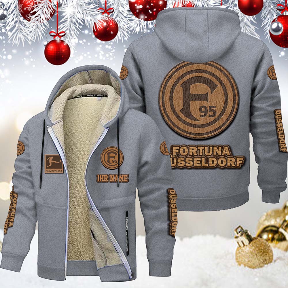 Fortuna Düsseldorf Gefütterte Kapuzenjacke – Bild 5