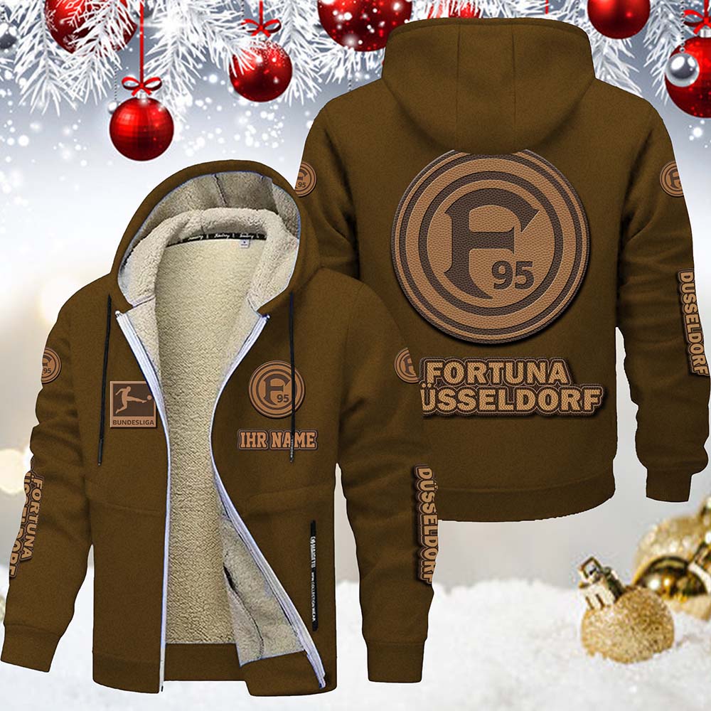 Fortuna Düsseldorf Gefütterte Kapuzenjacke – Bild 7