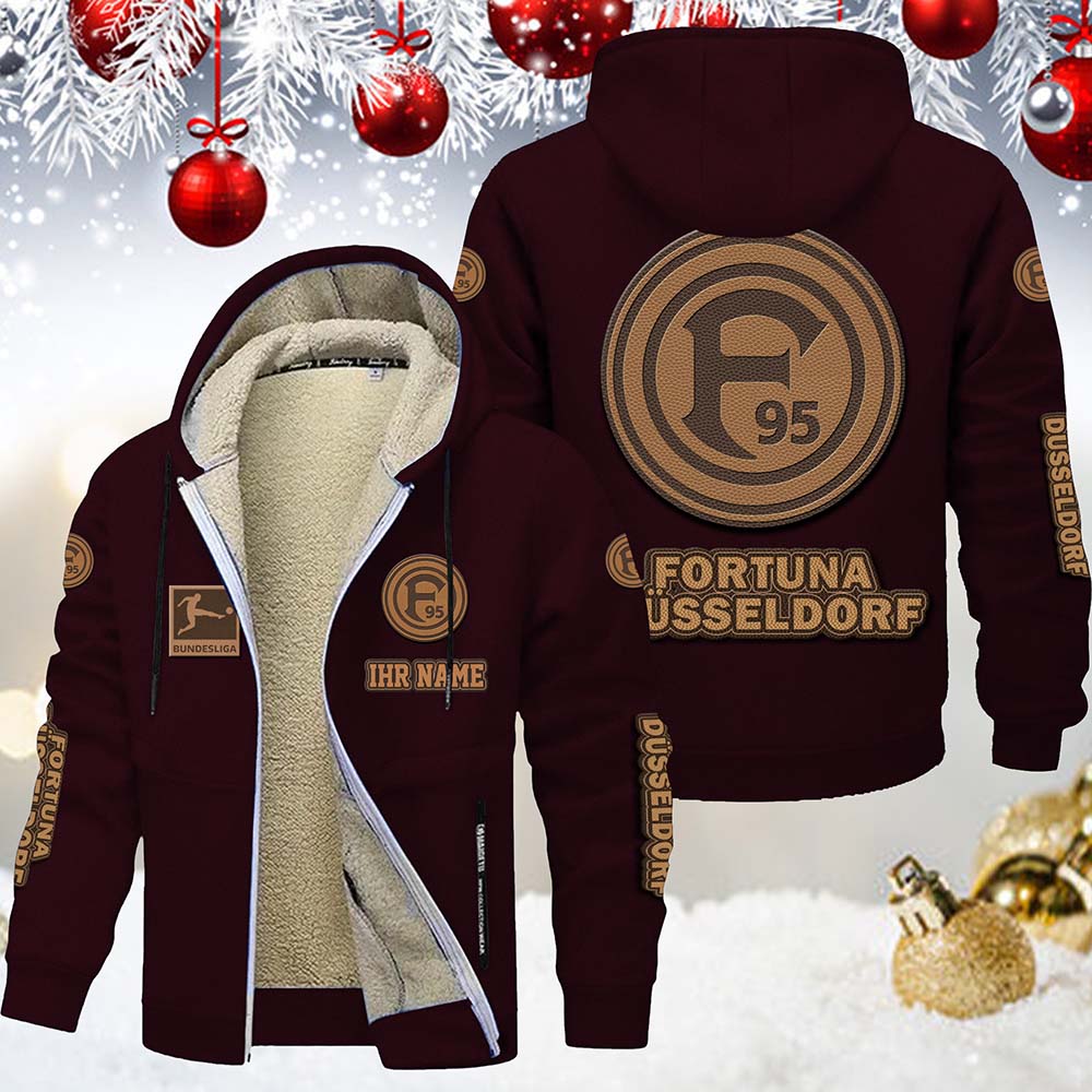 Fortuna Düsseldorf Gefütterte Kapuzenjacke – Bild 8