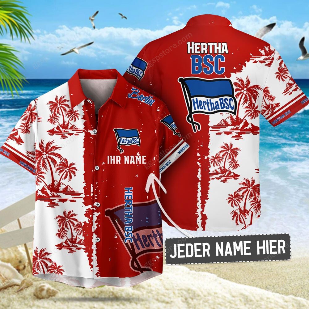 Hertha BSC 4 Sommerhemd Hawaiihemd