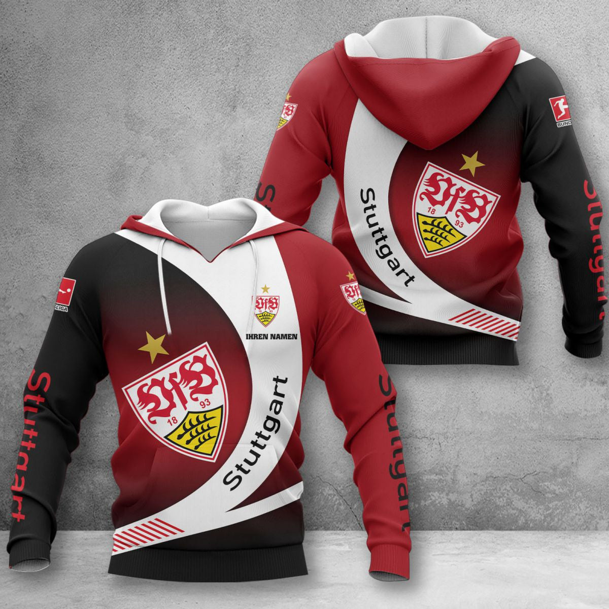 VfB Stuttgart Hoodie Herren | VfB Kapuzenpullover WINA11465