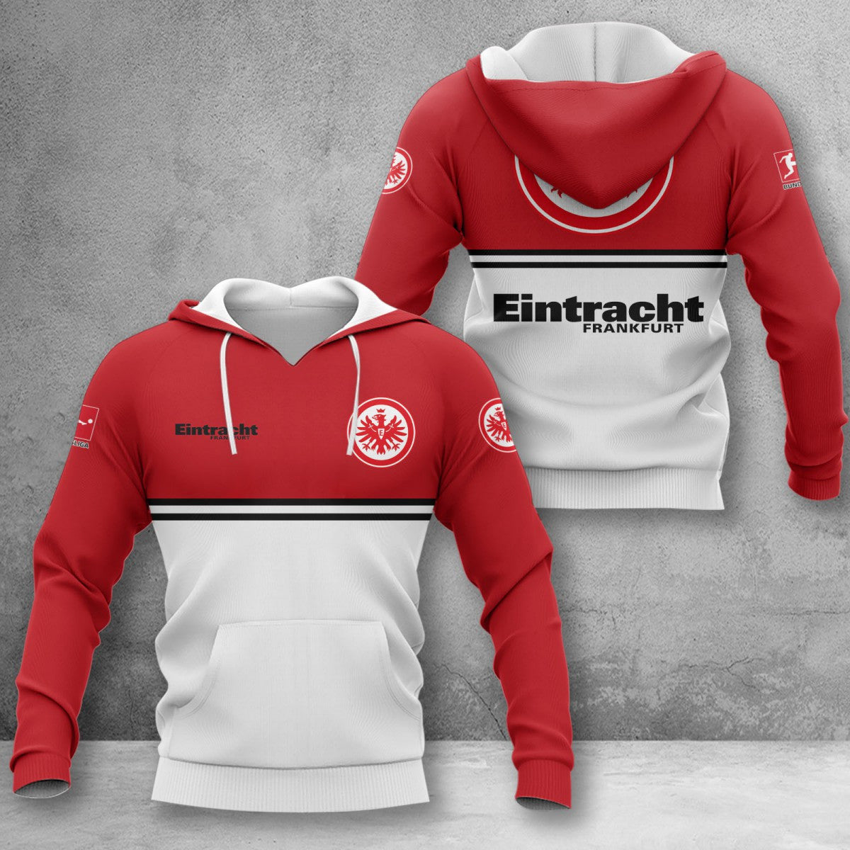 Eintracht Frankfurt Hoodie Herren | SGE Kapuzenpullover WINA11838