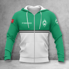 Werder Bremen Hoodie Zip Herren | SVW Kapuzenjacke mit Reißverschluss WINA11850