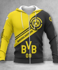 Borussia Dortmund II Hoodie Zip Herren | BVB II Kapuzenjacke mit Reißverschluss WINA2891