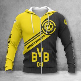 Borussia Dortmund II Hoodie Zip Herren | BVB II Kapuzenjacke mit Reißverschluss WINA2891