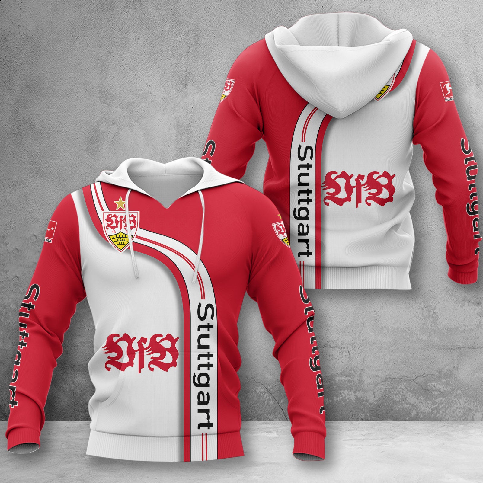 VfB Stuttgart Hoodie Herren | VfB Kapuzenpullover WINA2811