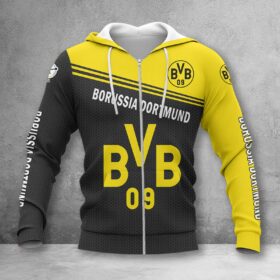 Borussia Dortmund II Hoodie Zip Herren | BVB II Kapuzenjacke mit Reißverschluss WINA2947