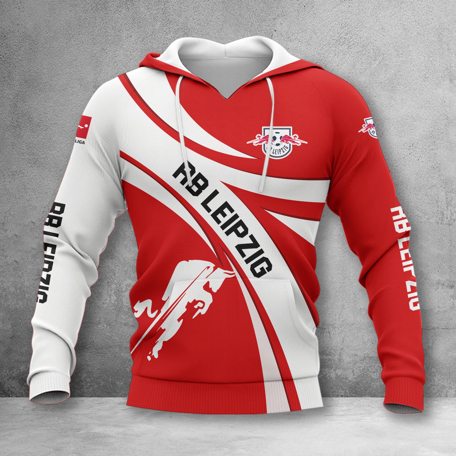 RB Leipzig Hoodie Herren | RBL Kapuzenpullover WINA2453