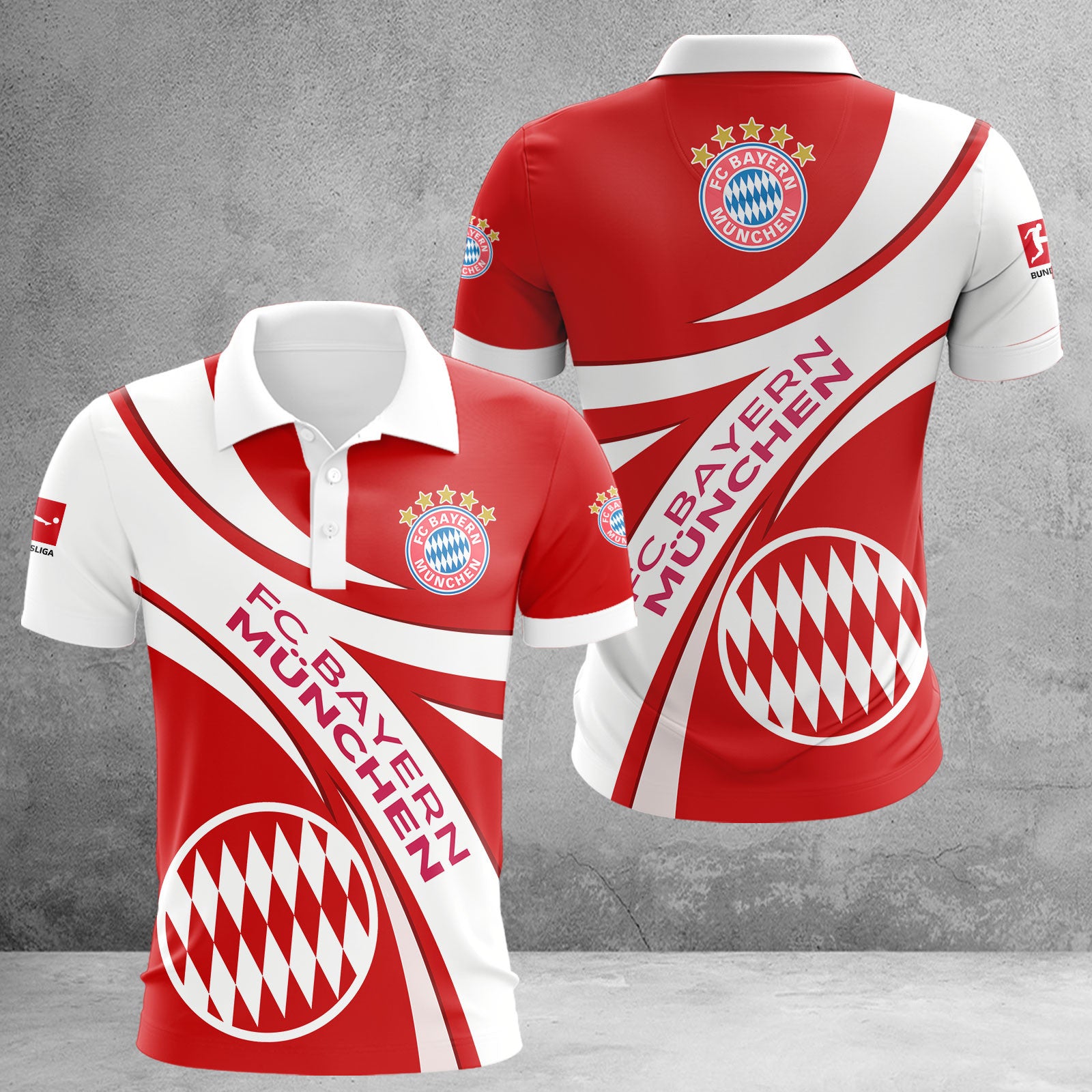 Bayern München Poloshirt | FCB Polohemd WINA2451