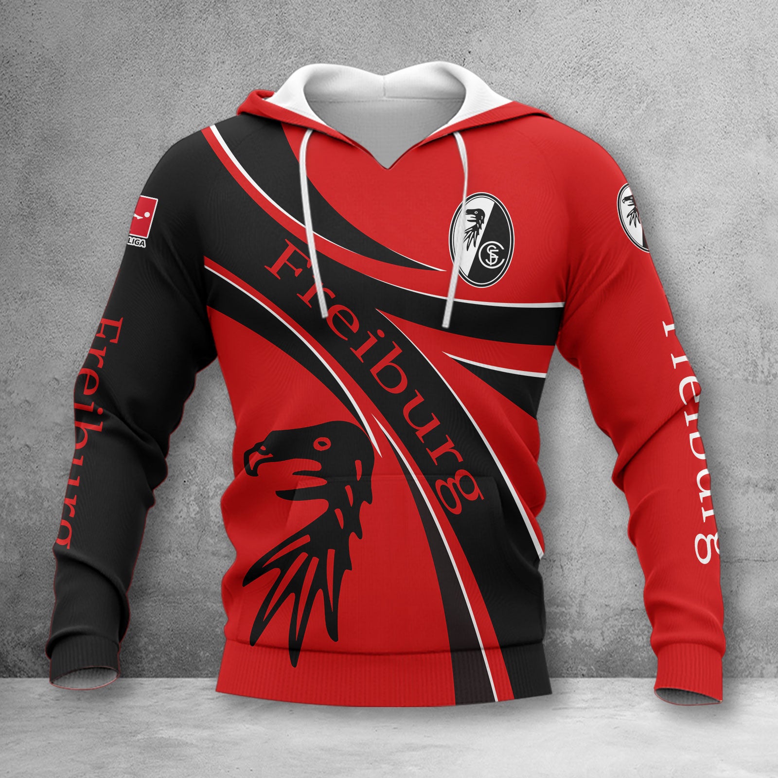 SC Freiburg Hoodie Herren | SCF Kapuzenpullover WINA2454