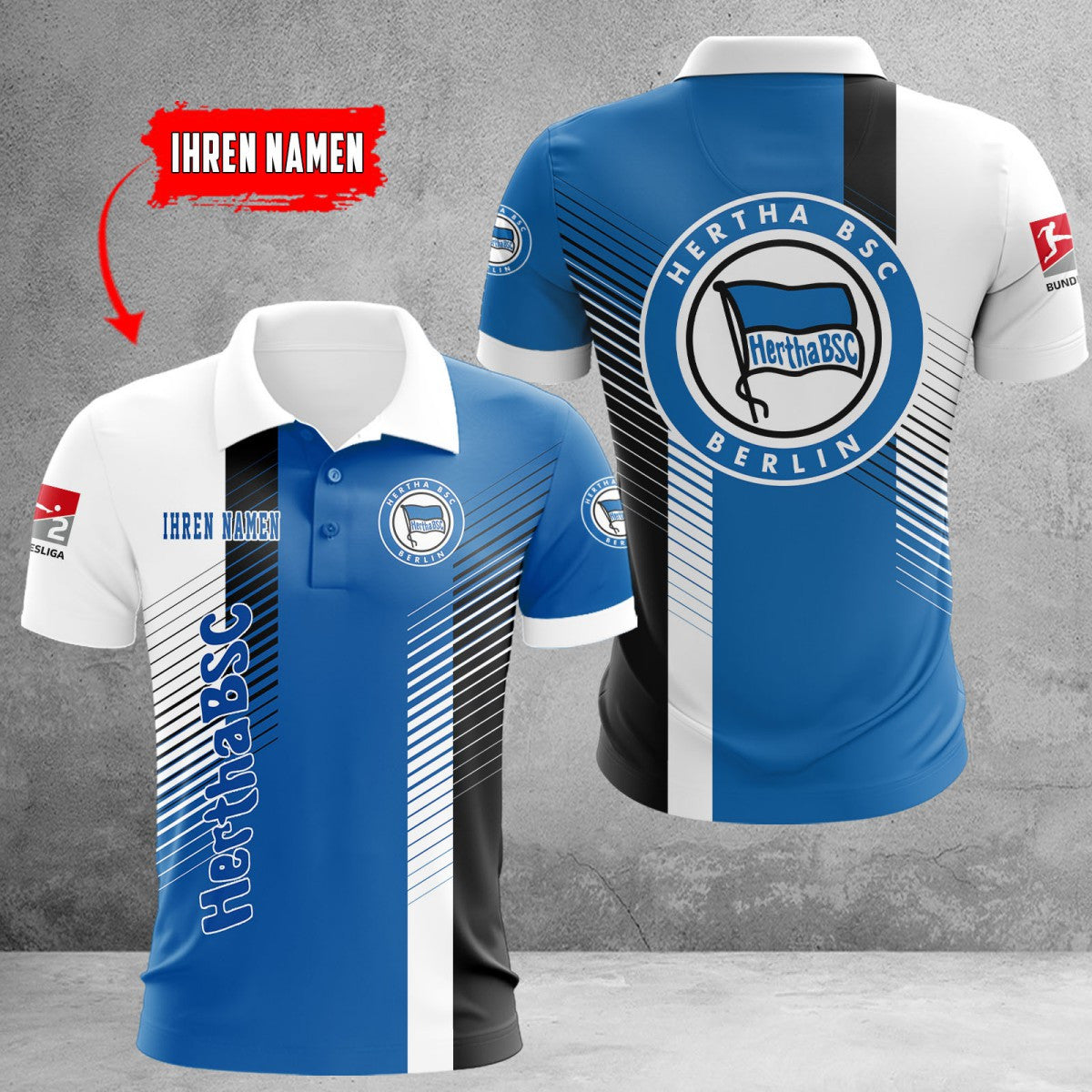 Hertha BSC Poloshirt | Hertha Polohemd WINA10726
