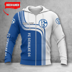 Schalke 04 Hoodie Zip Herren | S04 Kapuzenjacke mit Reißverschluss WINA60129