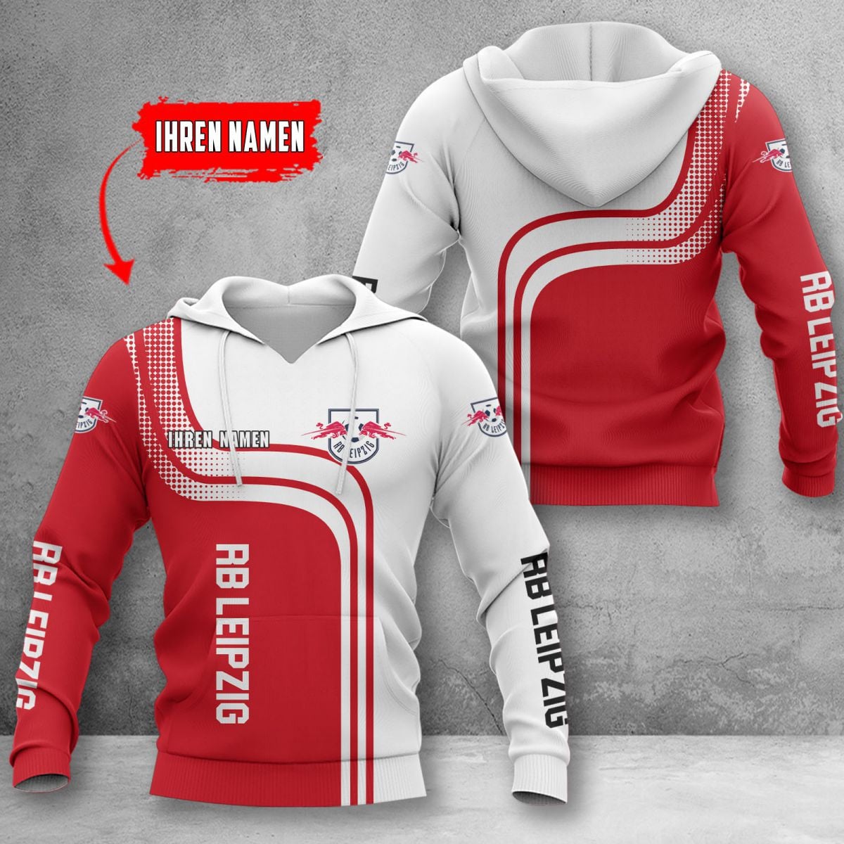 RB Leipzig Hoodie Herren | RBL Kapuzenpullover WINA60127