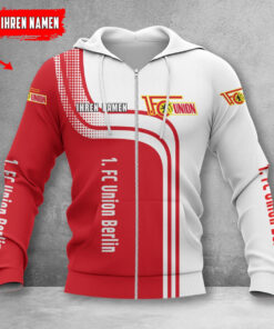 Union Berlin Hoodie Zip Herren | FCU Kapuzenjacke mit Reißverschluss WINA60131
