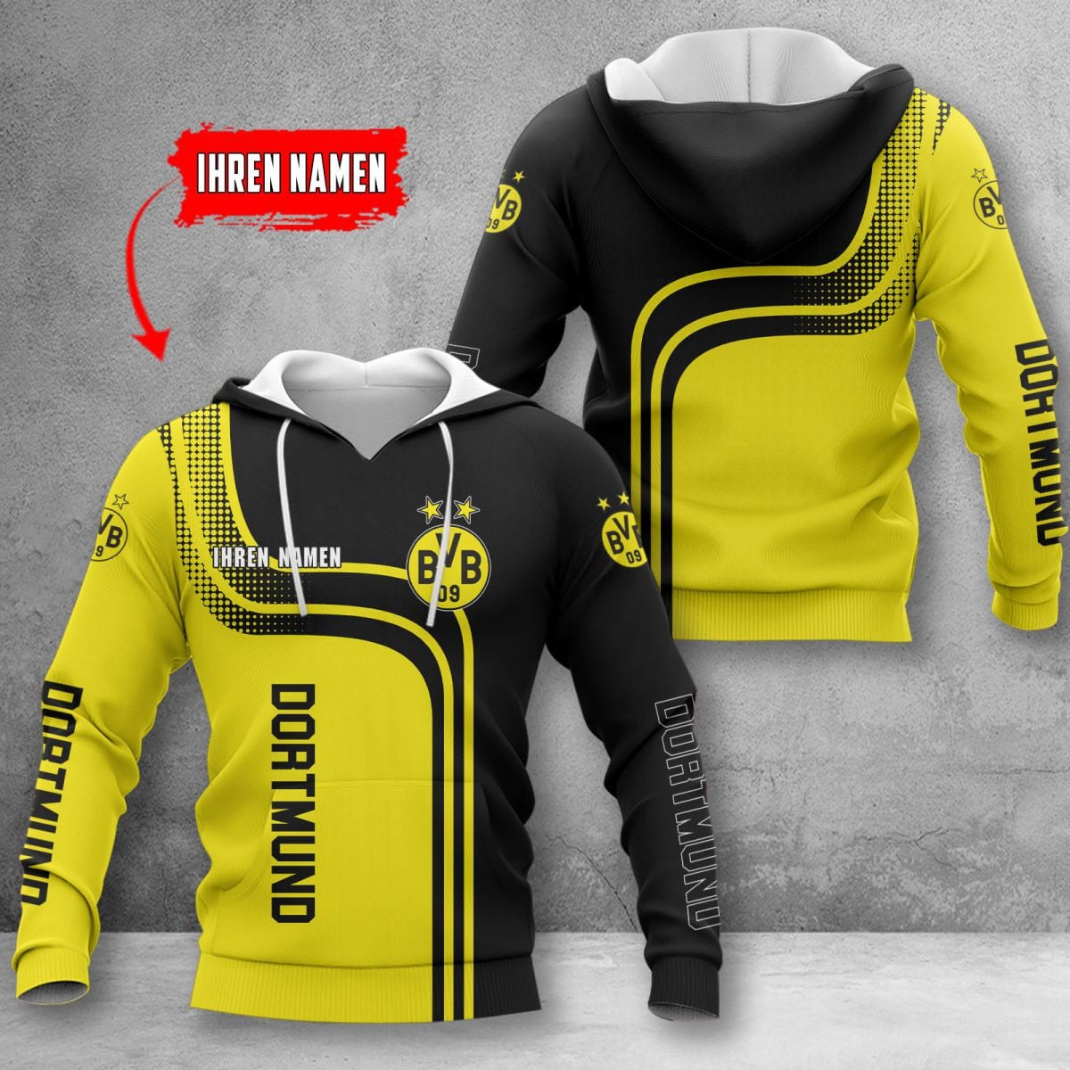 Borussia Dortmund Hoodie Herren | BVB Kapuzenpullover WINA60121