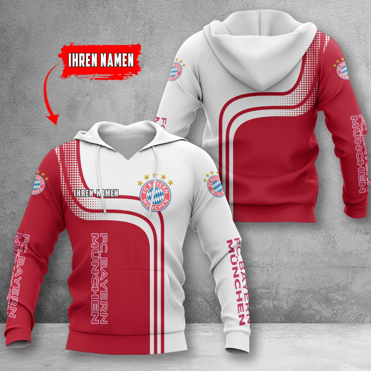 Bayern München Hoodie Herren | FCB Kapuzenpullover WINA60125