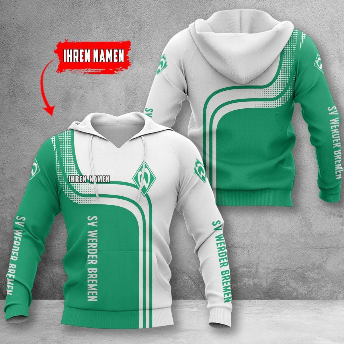 Werder Bremen Hoodie Herren | SVW Kapuzenpullover WINA60135